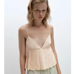 ZARA PLEATED TOP
